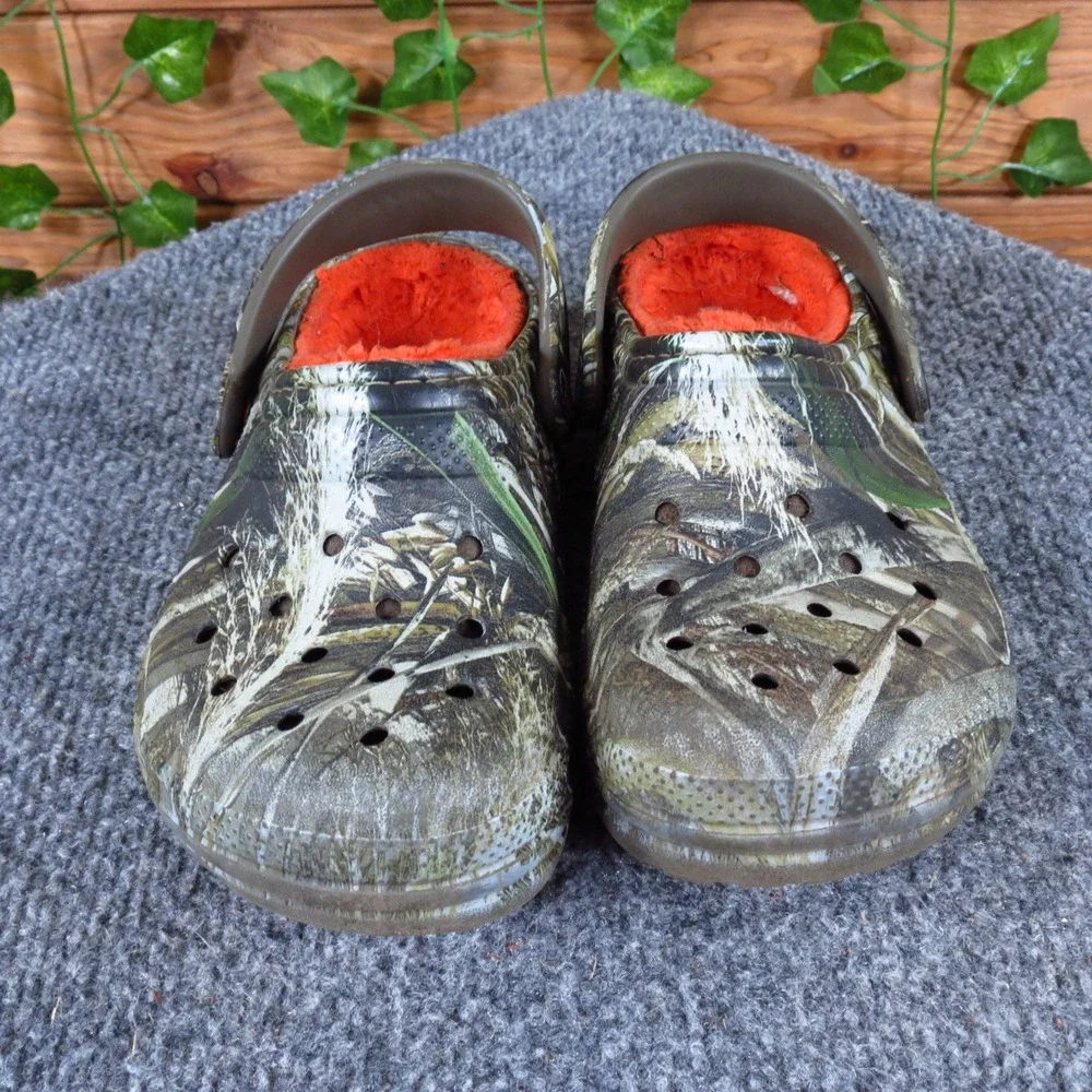 Crocs Realtree APX Toddler Boys Slipper Size 11 Outdoor‎ Camo Synthetic Clogs